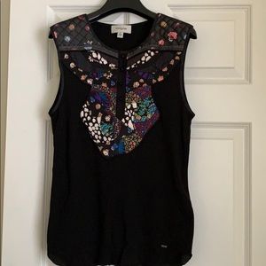 Coach Floral Patchwork Tank (Black)